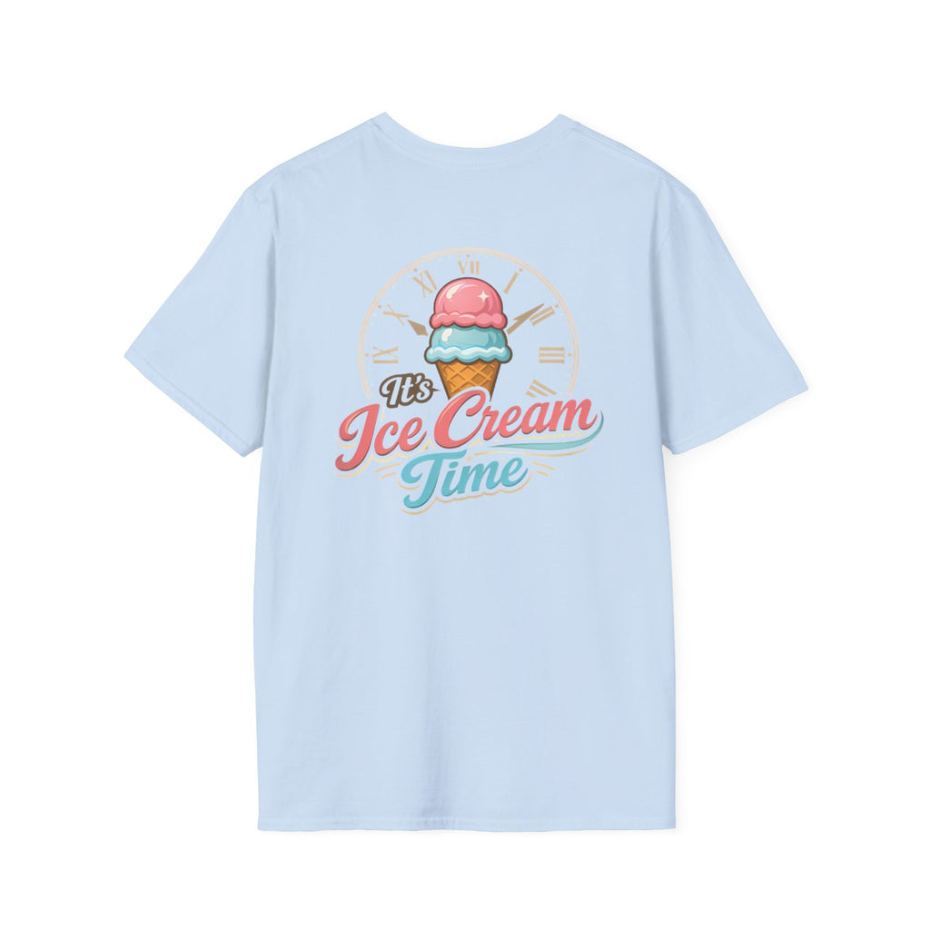 "It's Ice Cream Time - What Time Is It?" Unisex Softstyle T-Shirt