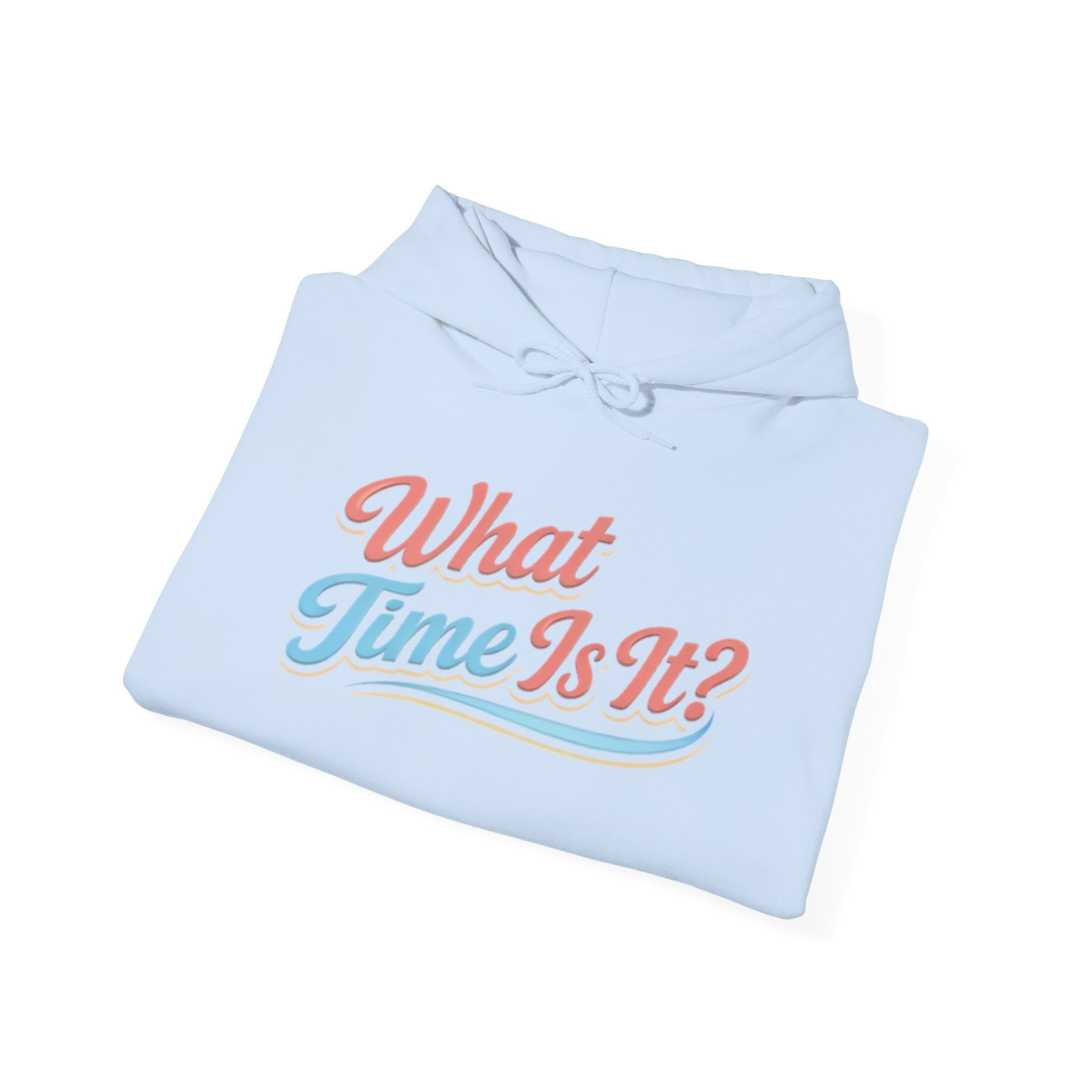 "It's Ice Cream Time - What Time Is It?" Unisex Heavy Blend™ Hooded Sweatshirt