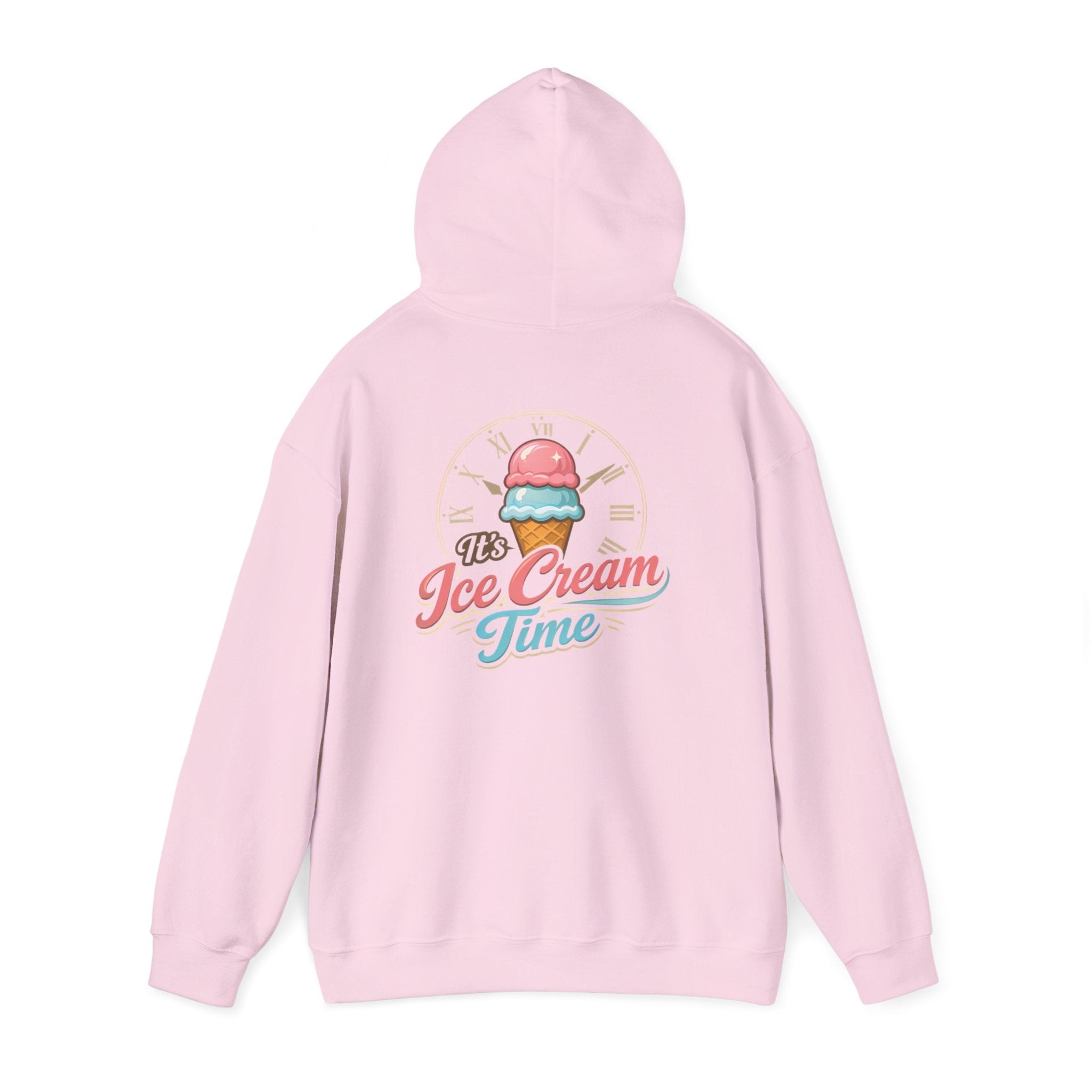 "It's Ice Cream Time - What Time Is It?" Unisex Heavy Blend™ Hooded Sweatshirt