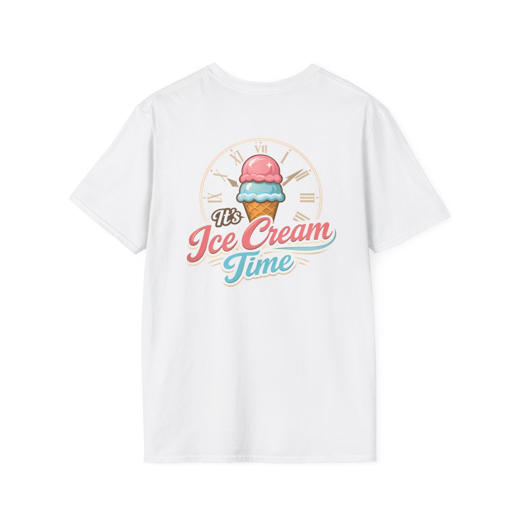"It's Ice Cream Time - What Time Is It?" Unisex Softstyle T-Shirt