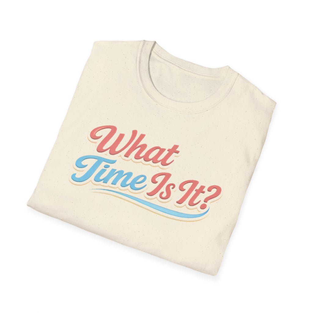 "It's Ice Cream Time - What Time Is It?" Unisex Softstyle T-Shirt
