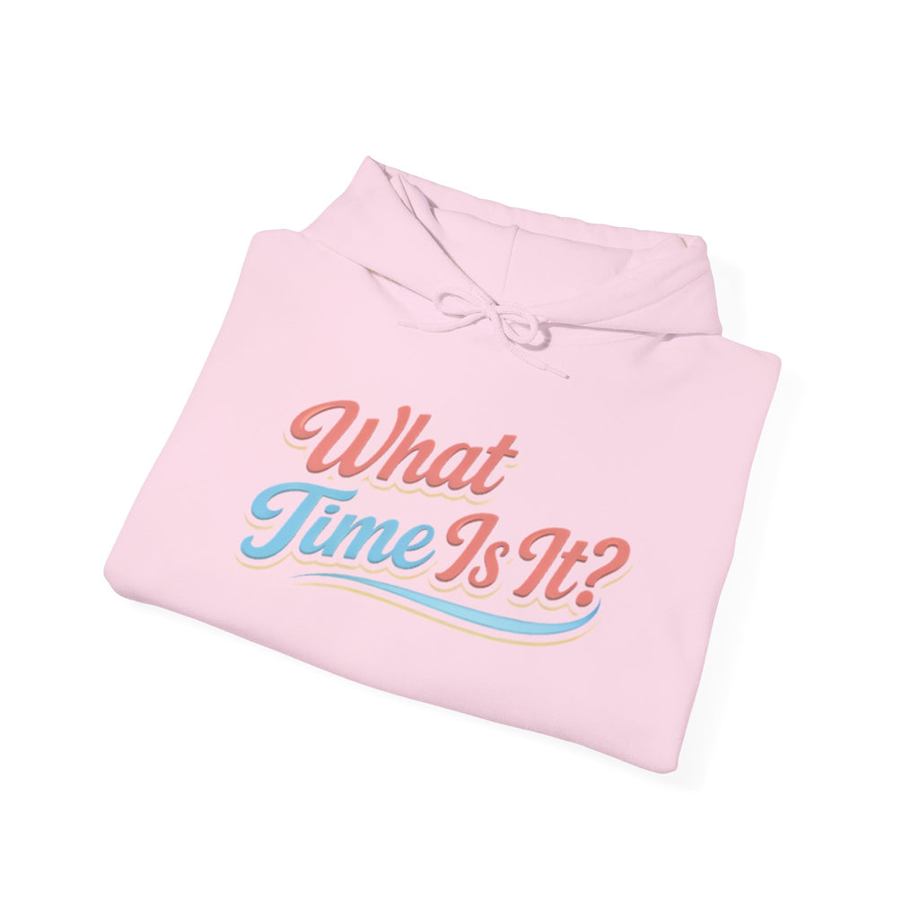 "It's Ice Cream Time - What Time Is It?" Unisex Heavy Blend™ Hooded Sweatshirt