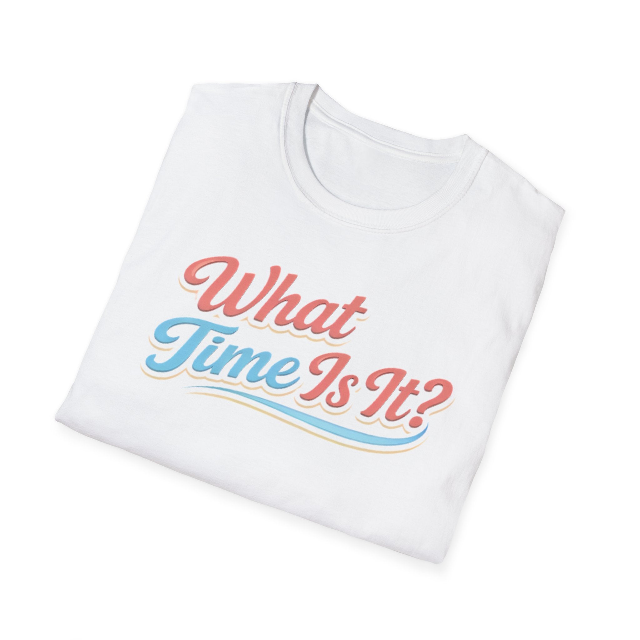 "It's Ice Cream Time - What Time Is It?" Unisex Softstyle T-Shirt