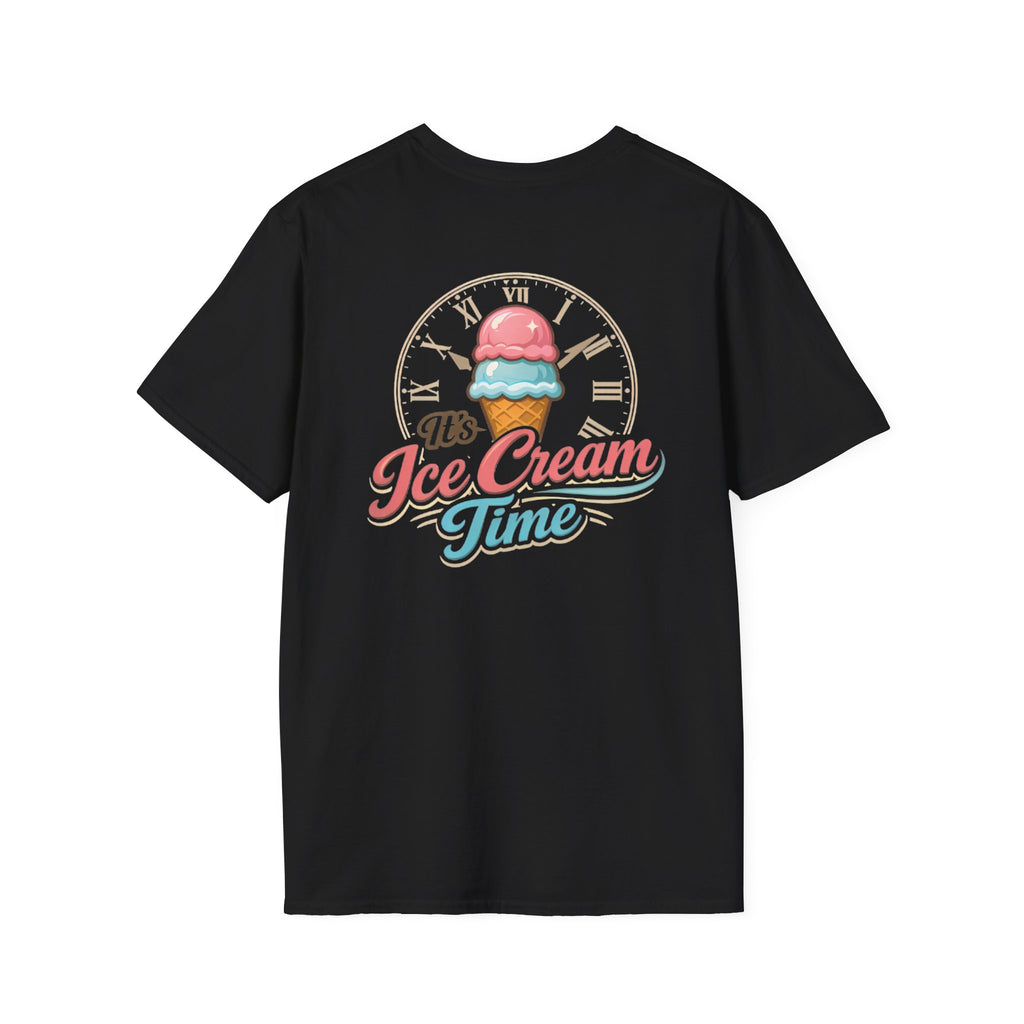 "It's Ice Cream Time - What Time Is It?" Unisex Softstyle T-Shirt