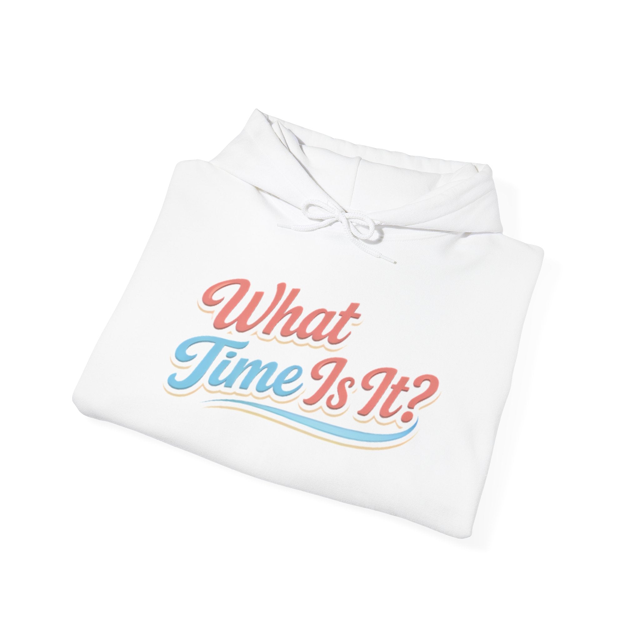 "It's Ice Cream Time - What Time Is It?" Unisex Heavy Blend™ Hooded Sweatshirt