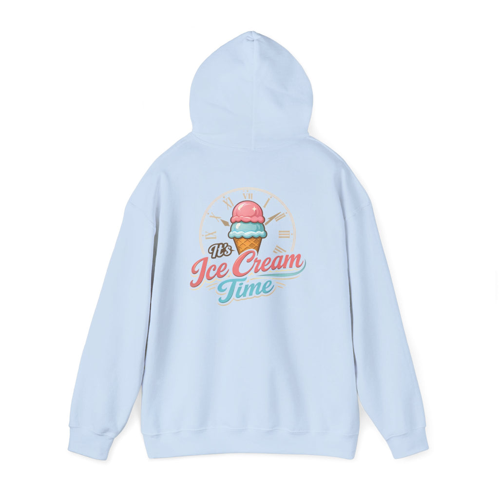 "It's Ice Cream Time - What Time Is It?" Unisex Heavy Blend™ Hooded Sweatshirt