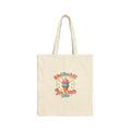 "It's Ice Cream Time - What Time Is It?" Cotton Canvas Tote Bag