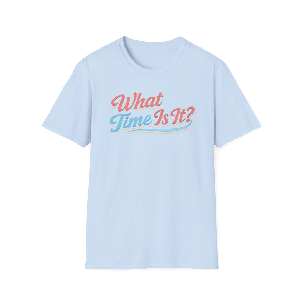 "It's Ice Cream Time - What Time Is It?" Unisex Softstyle T-Shirt
