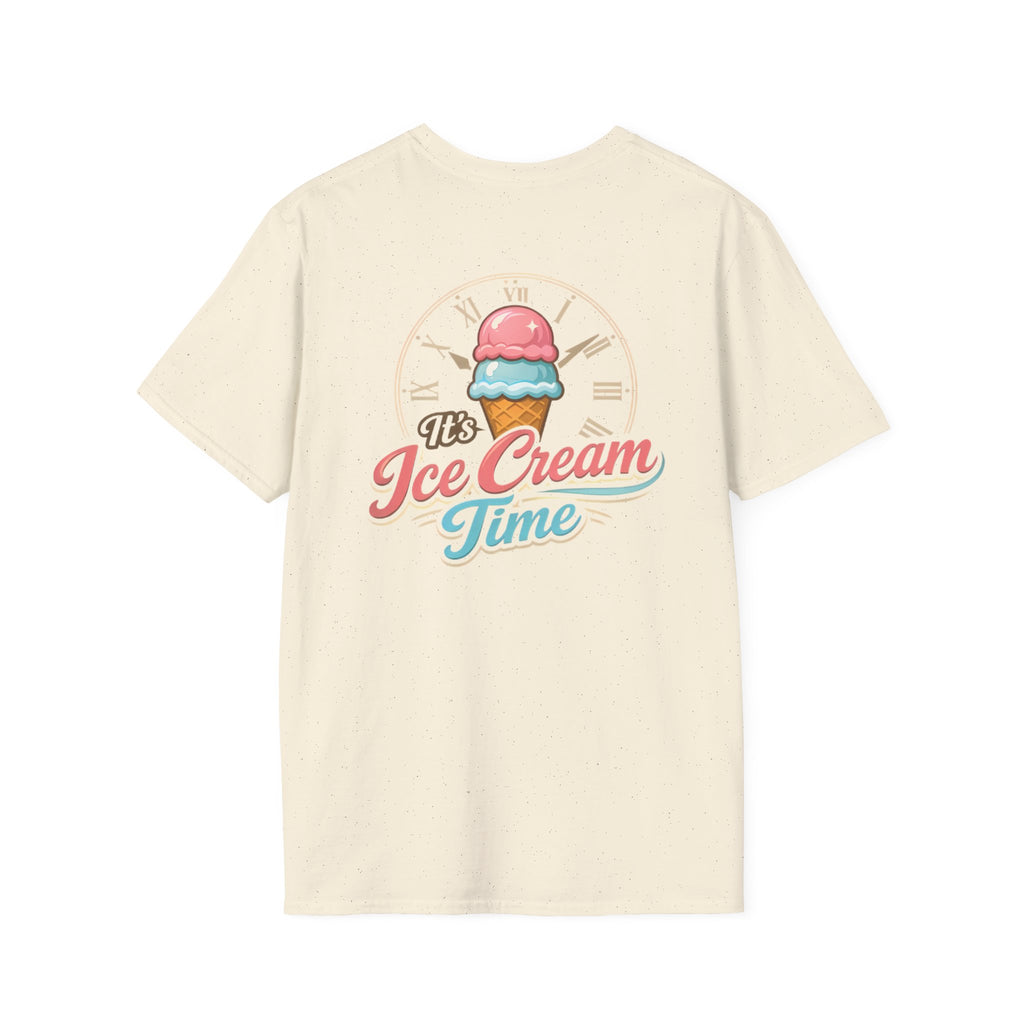 "It's Ice Cream Time - What Time Is It?" Unisex Softstyle T-Shirt
