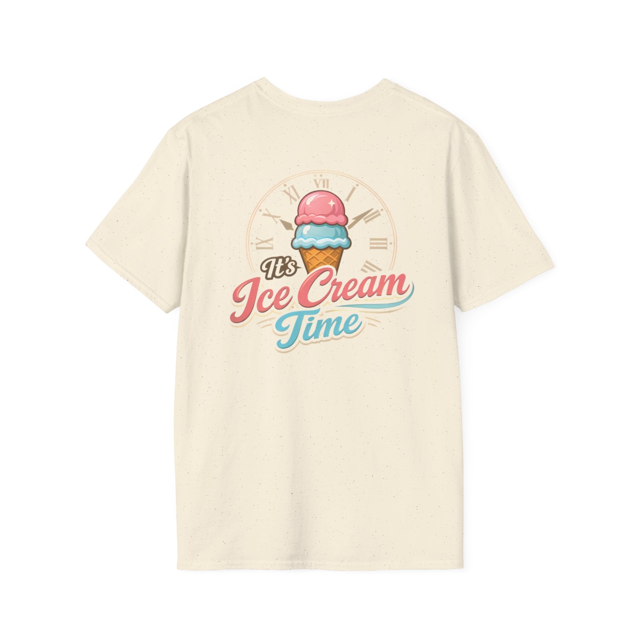 "It's Ice Cream Time - What Time Is It?" Unisex Softstyle T-Shirt