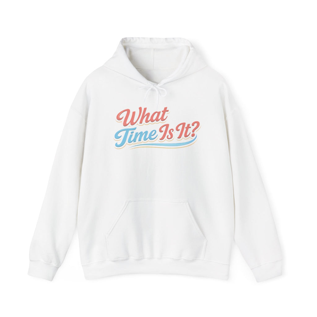 "It's Ice Cream Time - What Time Is It?" Unisex Heavy Blend™ Hooded Sweatshirt