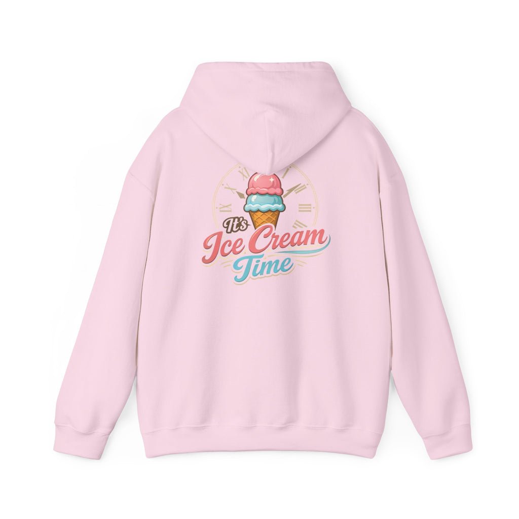 "It's Ice Cream Time - What Time Is It?" Unisex Heavy Blend™ Hooded Sweatshirt