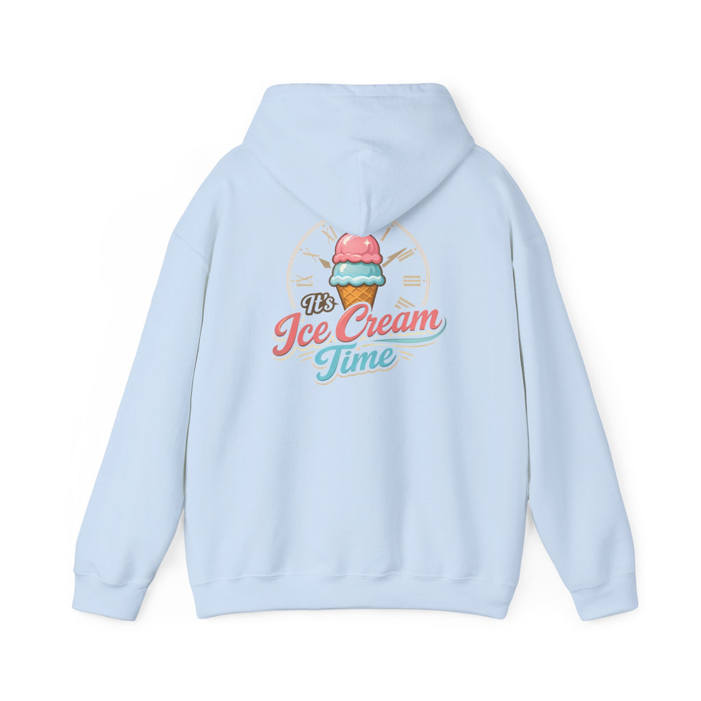 "It's Ice Cream Time - What Time Is It?" Unisex Heavy Blend™ Hooded Sweatshirt